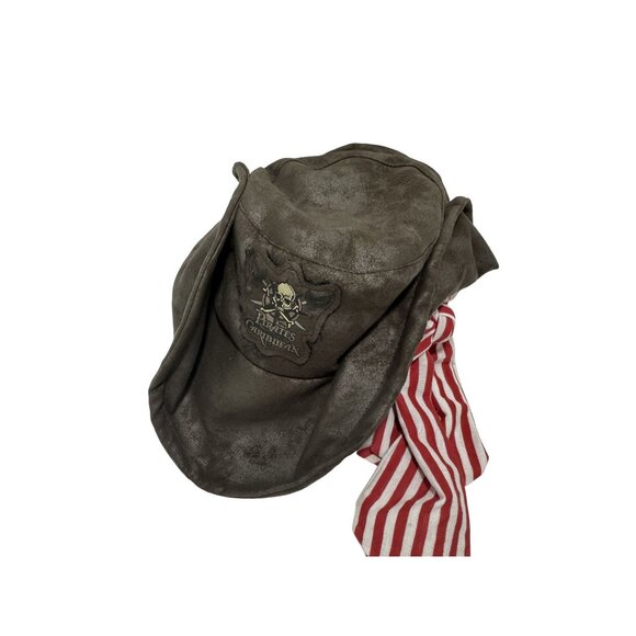 Pirates of the Caribbean Disney Parks Pirate Hat Youth Costume Brown - Picture 2 of 6